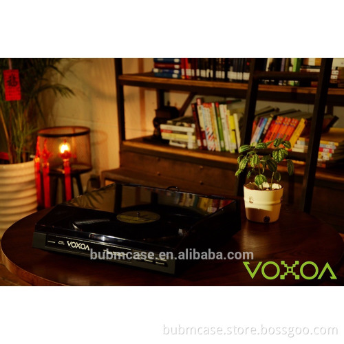 VOXOA T30 Full-Auto Belt drive turntable , vinyl record 45 RPM, two speed USB turntable